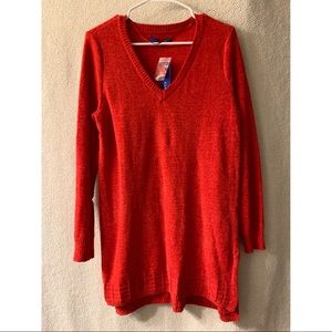 Red sweater/sweater dress